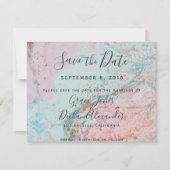 Geode Wedding Invitation Suite Save The Date (Voorkant)