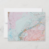 Geode Wedding Invitation Suite Save The Date (Achterkant)