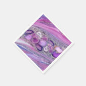 Geoden kristalstroom - Paars en Violet Servet (Hoek)