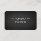 Geodenkristallen - zwart en goud visitekaartje (Achterkant)