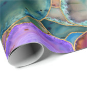 Geodenkristalpatroon - Meerkleuren Cadeaupapier (Rol Hoek)