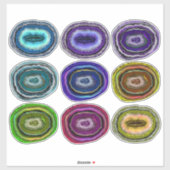 Geodes Collection Crystal Rocks Sticker (Vel)