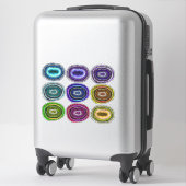 Geodes Collection Crystal Rocks Sticker (Koffer)