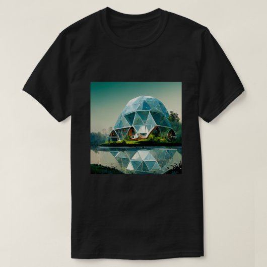 GEODESIC DOME HOUSE T-SHIRT (Design voorkant)