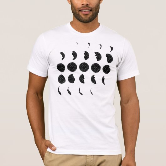 Geodesic Moon-fasen T-shirt (Voorkant)