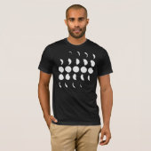 Geodesic Moon Phases - White T-shirt (Voorkant volledig)