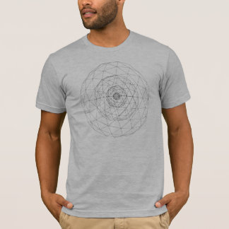 Geodesische harmonische bollen t-shirt