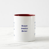 Geodesy-Geodesisten sterven nooit met naam Tweekleurige Koffiemok (Center)