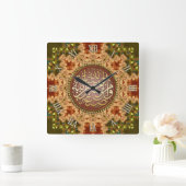 GeoEarth Arabisch kalligrafiesurk Vierkante Klok (Huis)