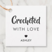 Geoefend met liefde, handgemaakt cadeautje Label,  Bedankjes Labels (Voorkant)