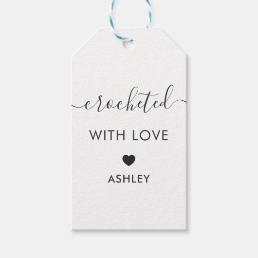 Geoefend met liefde, handgemaakt cadeautje Label,  Cadeaulabel (Voorkant)