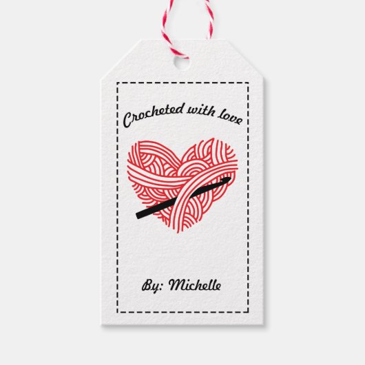 Geoefend met liefde / zorginstructies Winkelen Cadeaulabel (Voorkant)