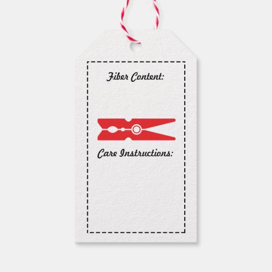 Geoefend met liefde / zorginstructies Winkelen Cadeaulabel (Achterkant)