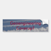 Geoengineering en chemtrail Bumpersticker (Voorkant)
