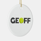 Geoff Tennis Keramisch Ornament (Rechts)