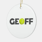 Geoff Tennis Keramisch Ornament (Links)