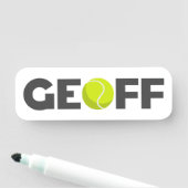 Geoff Tennis Naamplaatje (In situ)