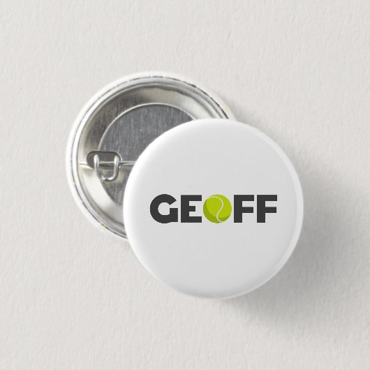 Geoff Tennis Ronde Button 3,2 Cm (Voorkant /achterkant)