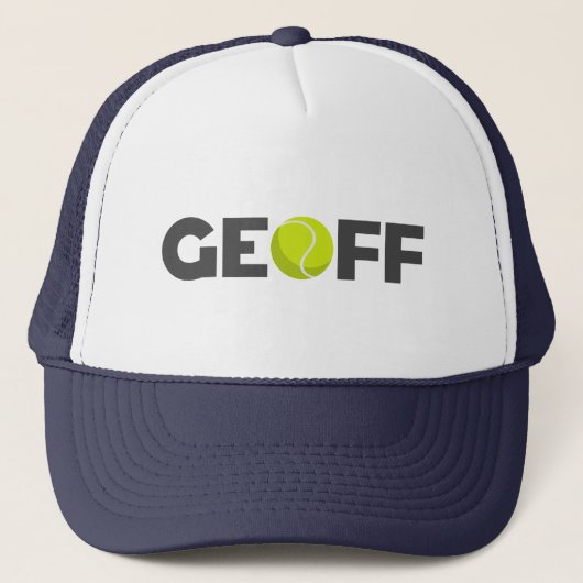 Geoff Tennis Trucker Hat Trucker Pet (Voorkant)