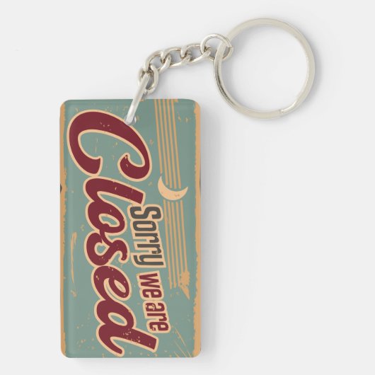 Geöffnet / Geschlossen Sleutelhanger (achterkant)