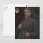 Geoffrey Chaucer Portrait Painting Briefkaart (Voorkant / Achterkant)