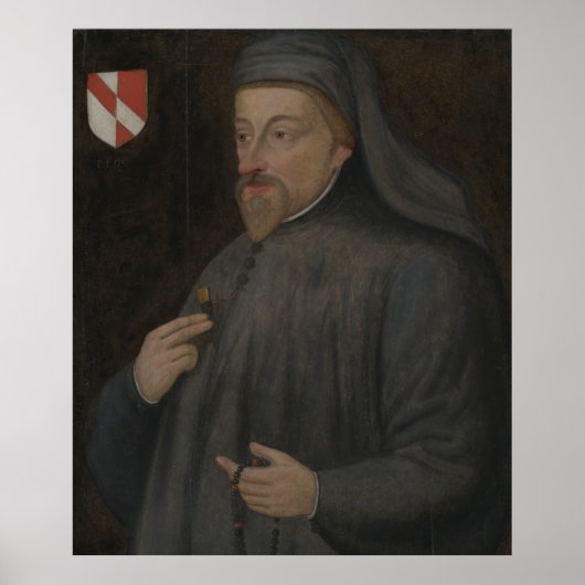  Geoffrey Chaucer Portrait Painting Poster (Voorkant)