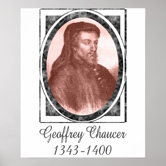 Geoffrey Chaucer Poster (Voorkant)