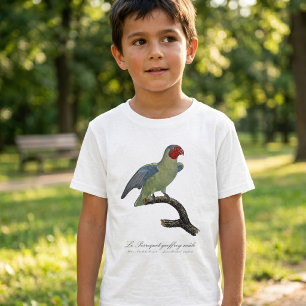 Geoffroy's parkiet mannetje / Roodwangparkiet T-shirt
