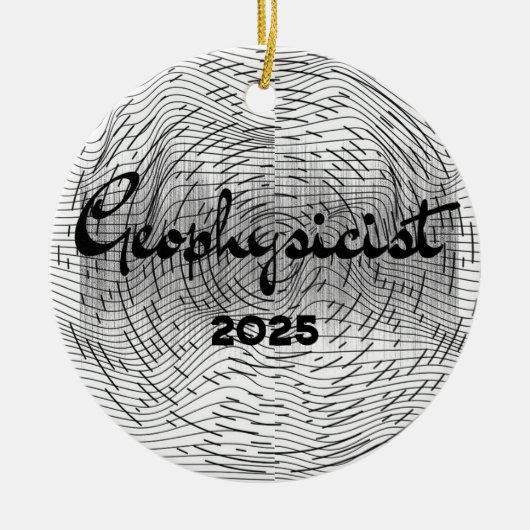 Geofysicus Versiering Keramisch Ornament (Voorkant)