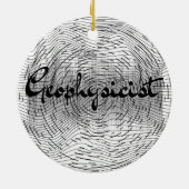 Geofysicus Versiering Keramisch Ornament (Achterkant)