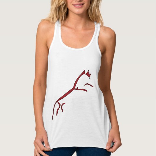 Geogliefen Red Uffington White Horse Tanktop (Voorkant)