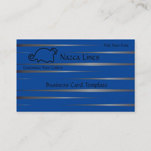 Geoglyph Animal Logo Seal Visitekaartje (Voorkant)