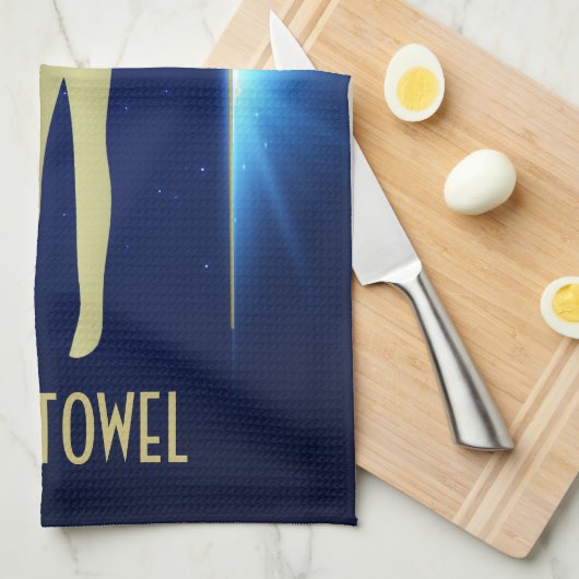 Geoglyph Bar, handdoek, gouden Man, oude buitenaar Theedoek (Quarter Fold)