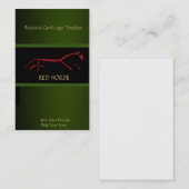 Geoglyph Green Uffington Red Horse Visitekaartje (Voorkant / Achterkant)