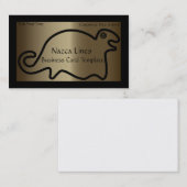 Geoglyph Logo Animal Nazca Lines Seal Visitekaartje (Voorkant / Achterkant)