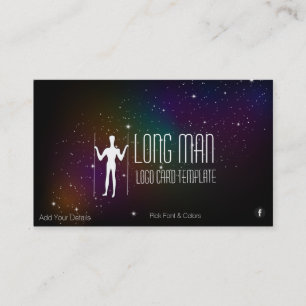 Geoglyph-symbool - Long Man Simple Space Logo Visitekaartje