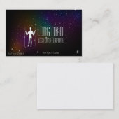 Geoglyph-symbool - Long Man Simple Space Logo Visitekaartje (Voorkant / Achterkant)