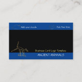 Geoglyphs Ancient Animal Gold Logo Visitekaartje (Voorkant)