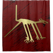 Geoglyphs Nazca Peru Animals Douchegordijn (Voorkant)