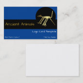 Geoglyphs Peru Ancient Animal Logo Visitekaartje (Voorkant / Achterkant)