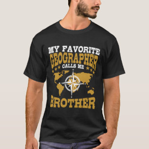 Geograaf noemt me Brother Geografie Expert Teach T-shirt