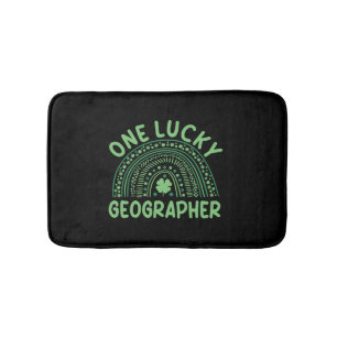 Geograaf St. Patrick's Day kostuum Badmat