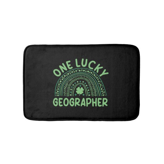 Geograaf St. Patrick's Day kostuum Badmat (Voorkant)
