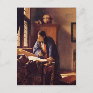 Geografe van Johannes Vermeer Briefkaart