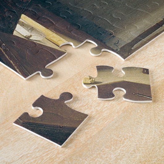 Geografe van Johannes Vermeer Legpuzzel (Zijkant)