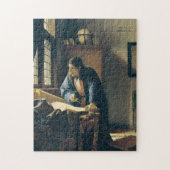 Geografe van Johannes Vermeer Legpuzzel (Verticaal)