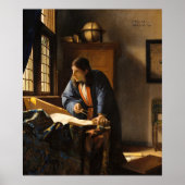 Geografe van Johannes Vermeer Poster (Voorkant)
