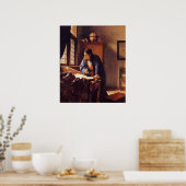 Geografe van Johannes Vermeer Poster (Keuken)