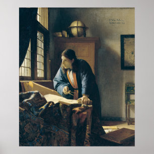 Geografe van Vermeer - Poster