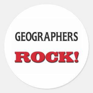 Geografen Rock Ronde Sticker